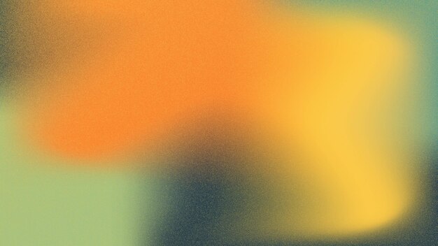 Gradient granuleux multicolore avec texture bruyante Gradient coloré arc-en-ciel Vert jaune orange bleu
