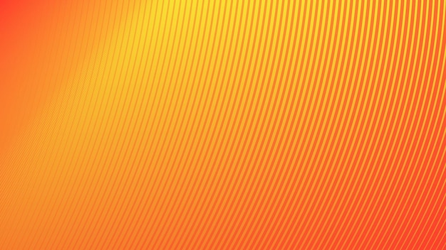 Gradient jaune et orange avec ligne de rayures image vectorielle de fond abstraite