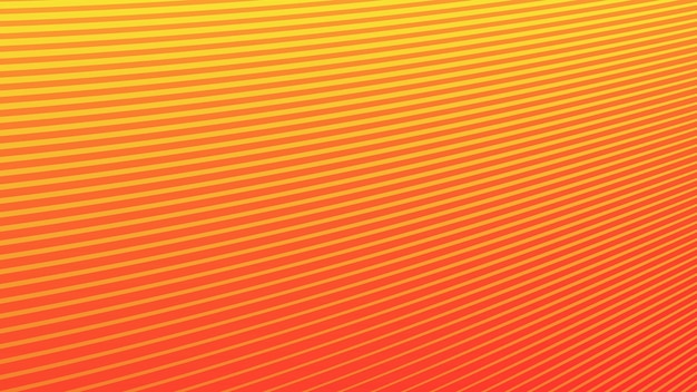 Gradient jaune et orange avec ligne de rayures image vectorielle de fond abstraite