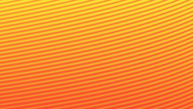 Gradient jaune et orange avec ligne de rayures image vectorielle de fond abstraite