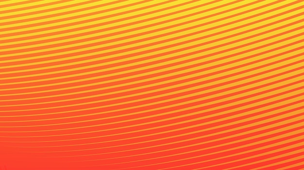 Gradient jaune et orange avec ligne de rayures image vectorielle de fond abstraite
