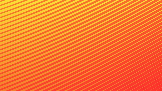 Gradient jaune et orange avec ligne de rayures image vectorielle de fond abstraite
