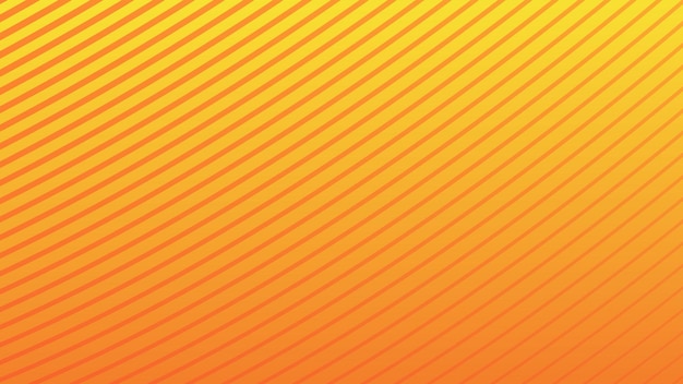 Gradient jaune et orange avec ligne de rayures image vectorielle de fond abstraite