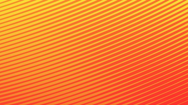 Gradient jaune et orange avec ligne de rayures image vectorielle de fond abstraite