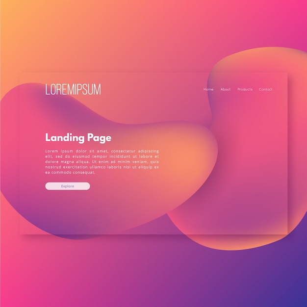 Gradient Landing Page