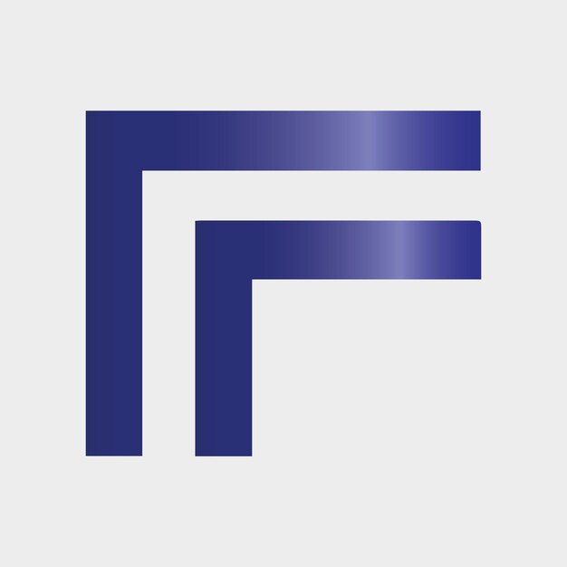 Vecteur gradient de la lettre f du logo design coloré illustration modèle de logo design lettre plate f vecteurs du logo