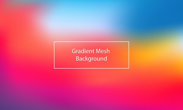 Gradient Mesh Background coloré bon pour le web, la conception, le papier peint, l'arrière-plan, le contenu des médias sociaux