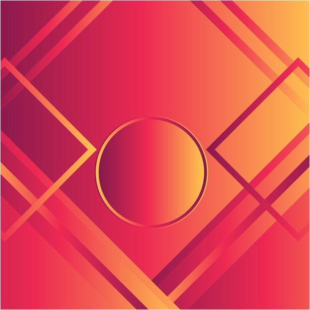 Gradient rouge et jaune Abstrait fond minimal forme géométrique moderne pour les bannières