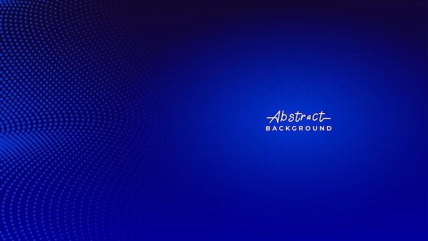 Gradient De Technologie Abstraite Bleu Foncé Professionnel Moderne Avec Fond D'affaires De Style Demi-teinte