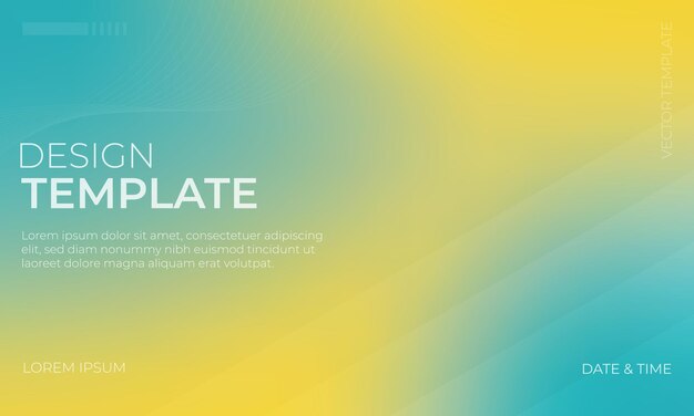 Gradient vectoriel jaune turquoise et teal avec une texture granuleuse