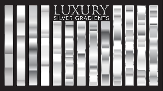 Gradients d'argent de luxe