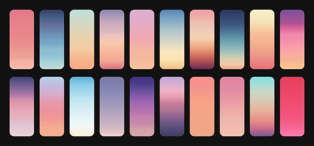 Gradients doux du ciel définis