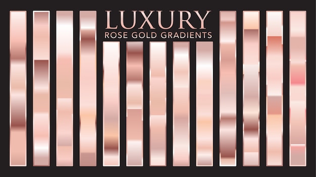 Gradients de luxe en or rose