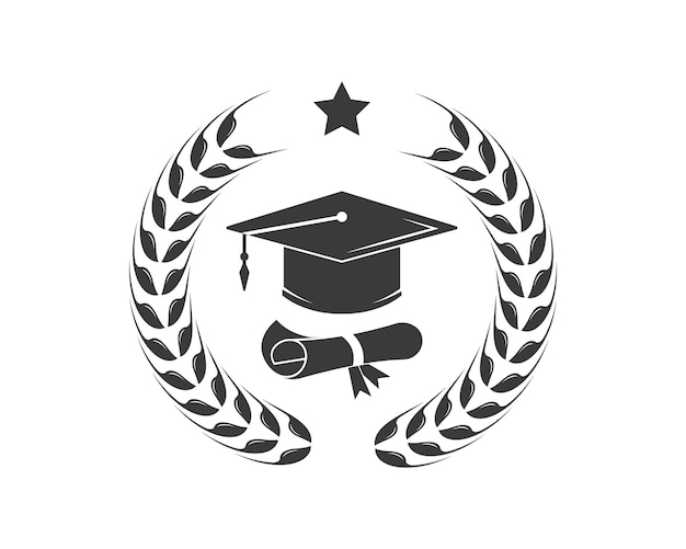 Vecteur graduation cap diplôme vector illustration design