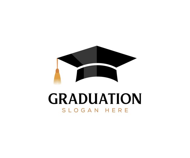 Graduation Cap Logo Template Design Elements