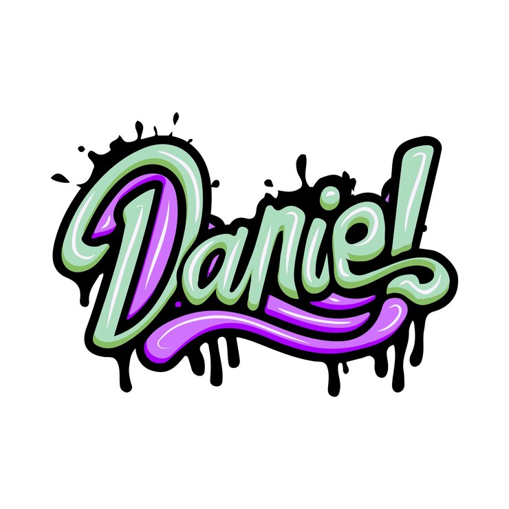 Vecteur graffiti lettrage typographie illustration artistique