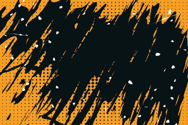 Graffiti de style comique abstrait Arrière-plan à demi-ton rétro coloré