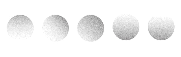 Grain de bruit de pointwork gradient cercles pointillisme gradient modèle radial stochastique texture de grange d