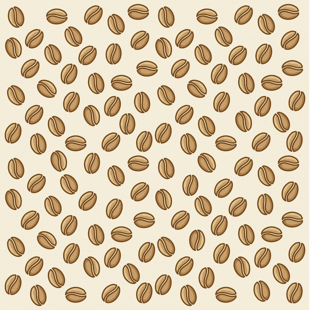 grains de café au cours de l&#39;illustration vectorielle fond rose