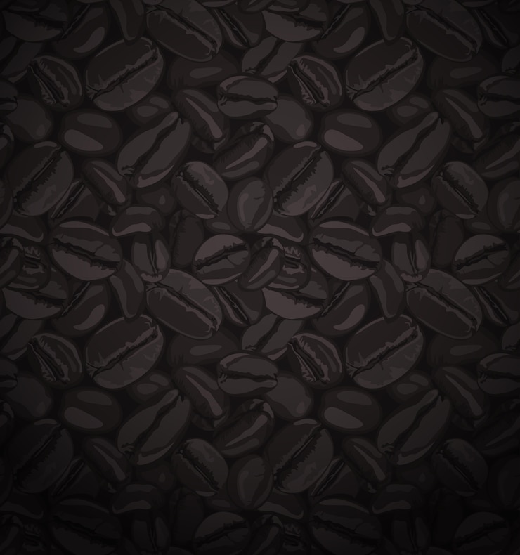 Vecteur grains de café sans soudure