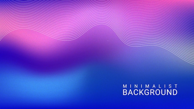 Grainy abstract gradient background with wavy lines