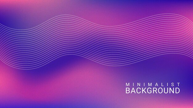 Grainy abstract gradient background with wavy lines