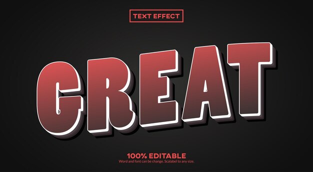 Grand effet de texte 3D
