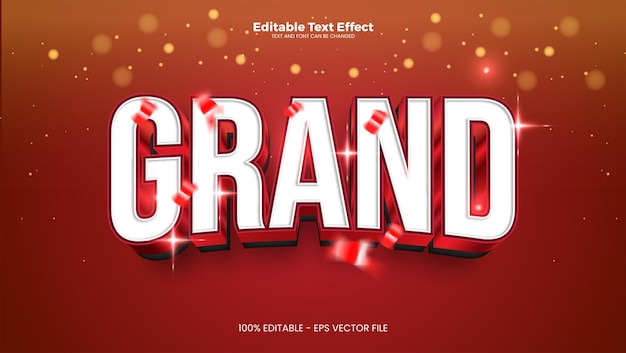 Grand effet de texte modifiable dans un style tendance moderne