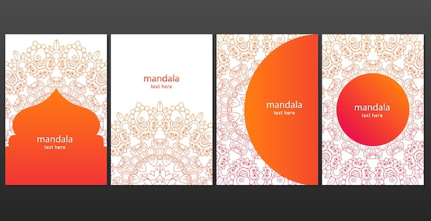 Grand Ensemble De Modèles De Conception De Mandala