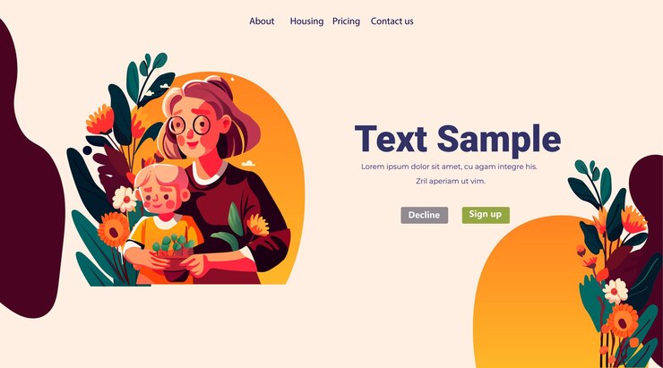 Vecteur grand-mère étreignant son petit-fils famille aimante parentalité garde d'enfants concept de jour des grands-parents heureux
