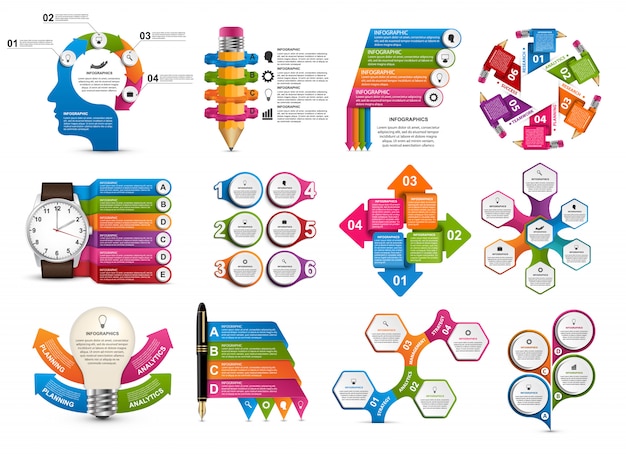 Grande collection d&#39;infographies.