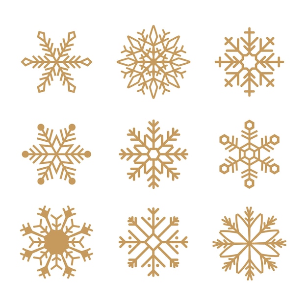 Grande conception vacances flocons de neige isoler sur fond bleu Illustration vectorielle