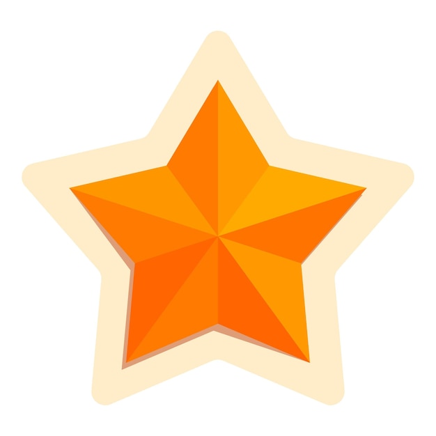 Cette grande étoile orange brille brillamment