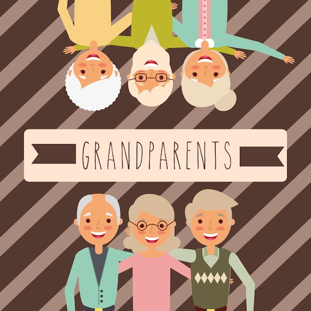 Vecteur grands-parents