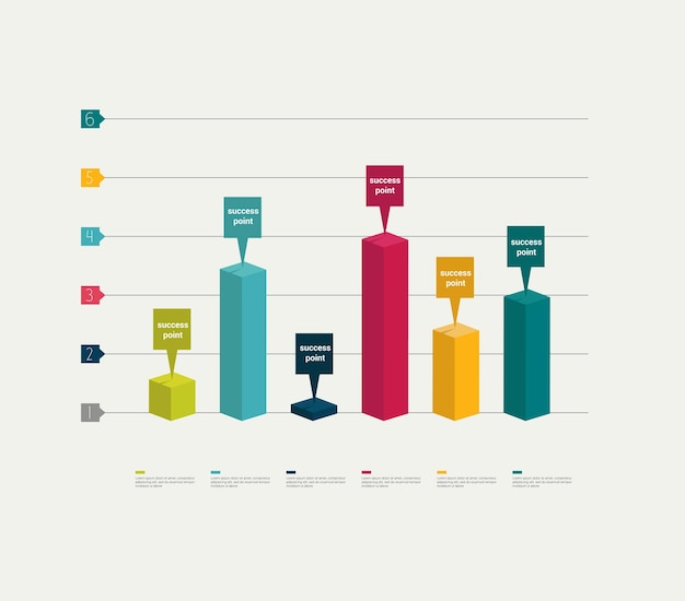 Vecteur graphique 3d pour infographie.