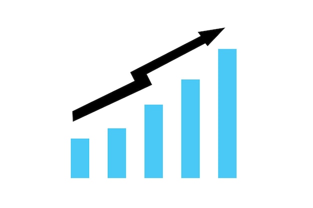 Vecteur graphique d'affaires et graphique à barres