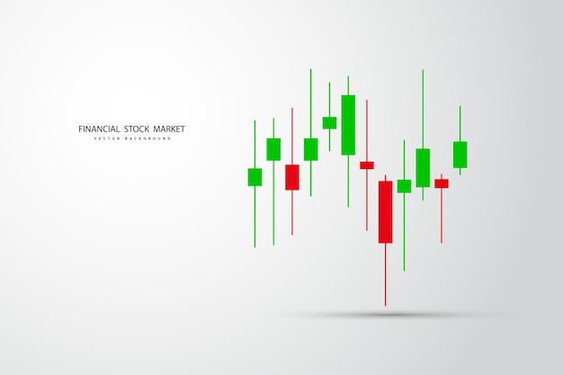 Graphique boursier ou graphique de trading forex pour les rapports sur les concepts commerciaux et financiers et l'investissement sur fond gris Illustration vectorielle