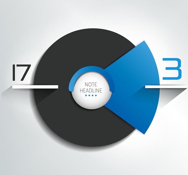 Graphique En Cercle Rond éléments D'infographie Modifiables Simplement En Couleur