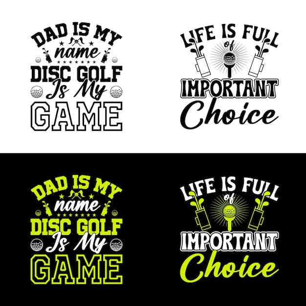 Graphique de conception de t-shirt de golf