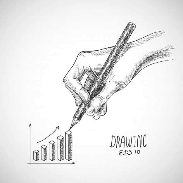 Vecteur graphique de dessin à la main