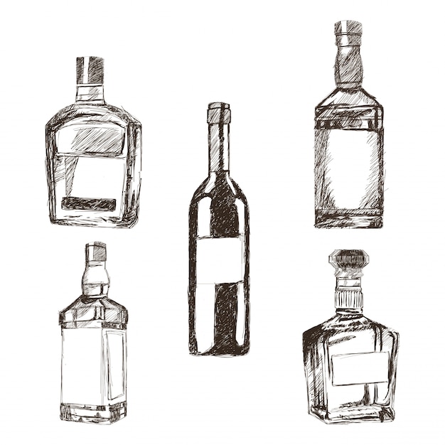 Vecteur graphique du croquis boissons