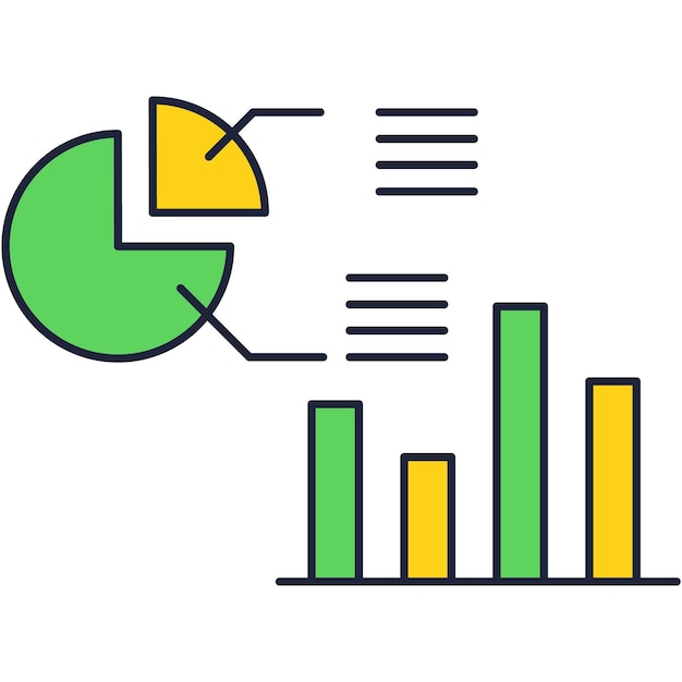 Graphique Et Graphique Vecteur De Ligne D'infographie Statistique. Modèle De Diagramme à Barres D'affaires Graphique Financier Pour La Présentation Des Données D'analyse Des Stocks Et Le Marketing Financier