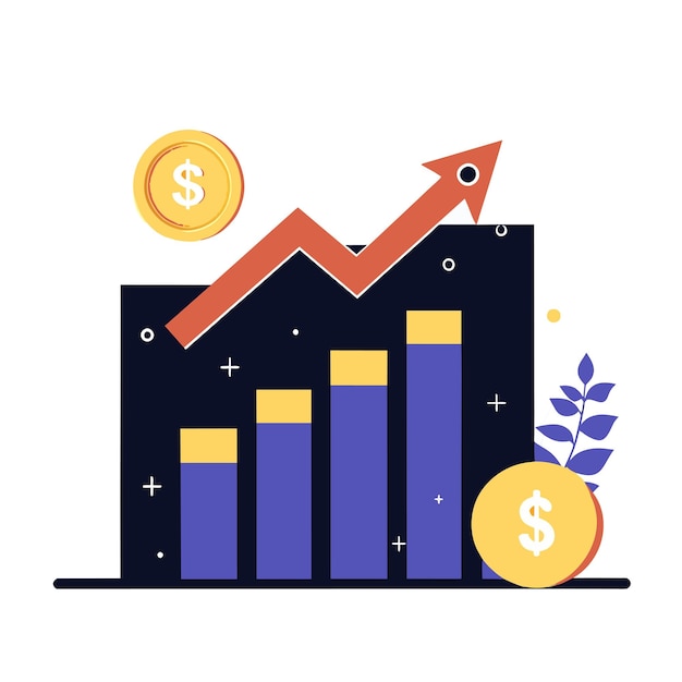 un graphique illustrant la croissance