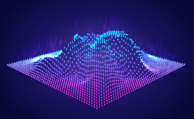 Graphique D'informations Abstraites Vectorielles Sous La Forme D'une Montagne. élément De Design Brillant Et Lumineux.