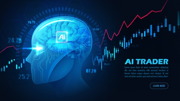 Graphique De L'intelligence Artificielle Commercial Stock Ou Concept D'arrière-plan Forex