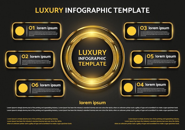 Graphique De Modèle Infographique De Luxe