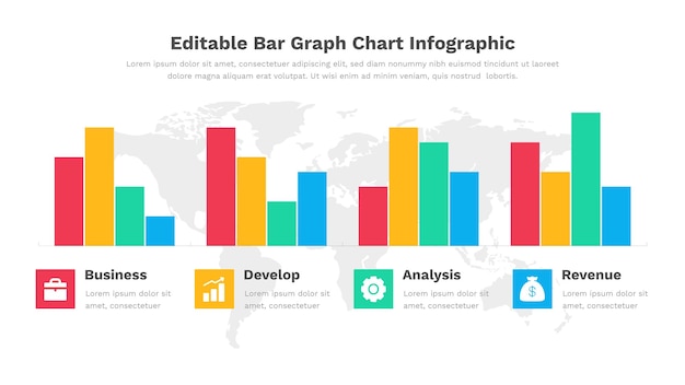 Vecteur un graphique avec le mot modifiable dessus