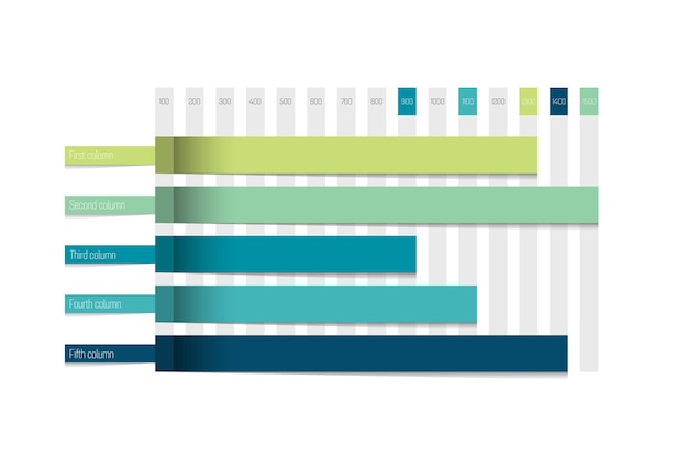 Graphique à plat Éléments d'infographie modifiables simplement en couleur