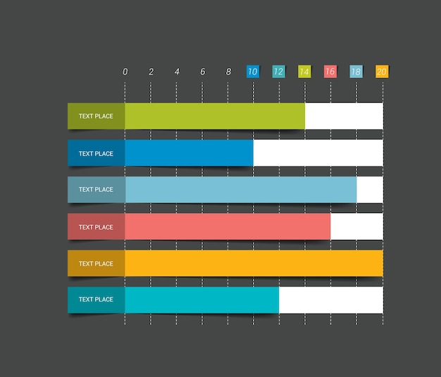 Vecteur graphique à plat éléments d'infographie modifiables simplement en couleur