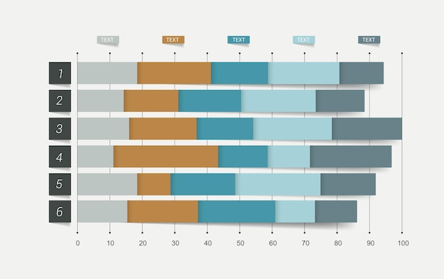 Graphique à Plat éléments D'infographie Modifiables Simplement En Couleur